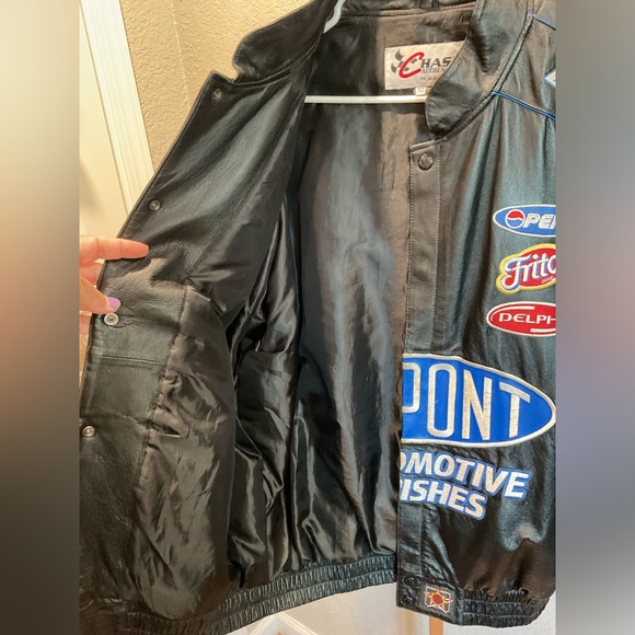 NASCAR Chase Authentic Men’s Leather Jacket #24 Jeff Gordon Dupont - Picture 9 of 12